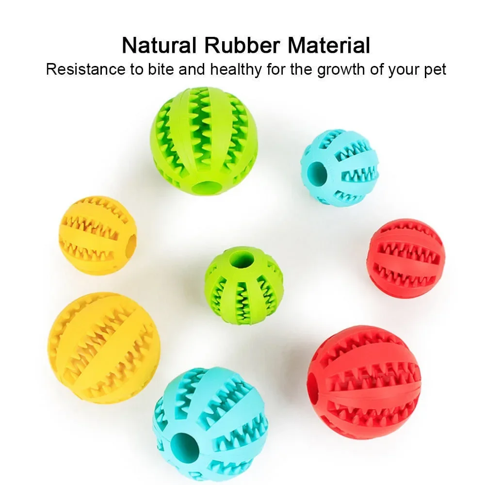 The Interactive Rubber Ball for Chewing and Pet Tooth Cleaning